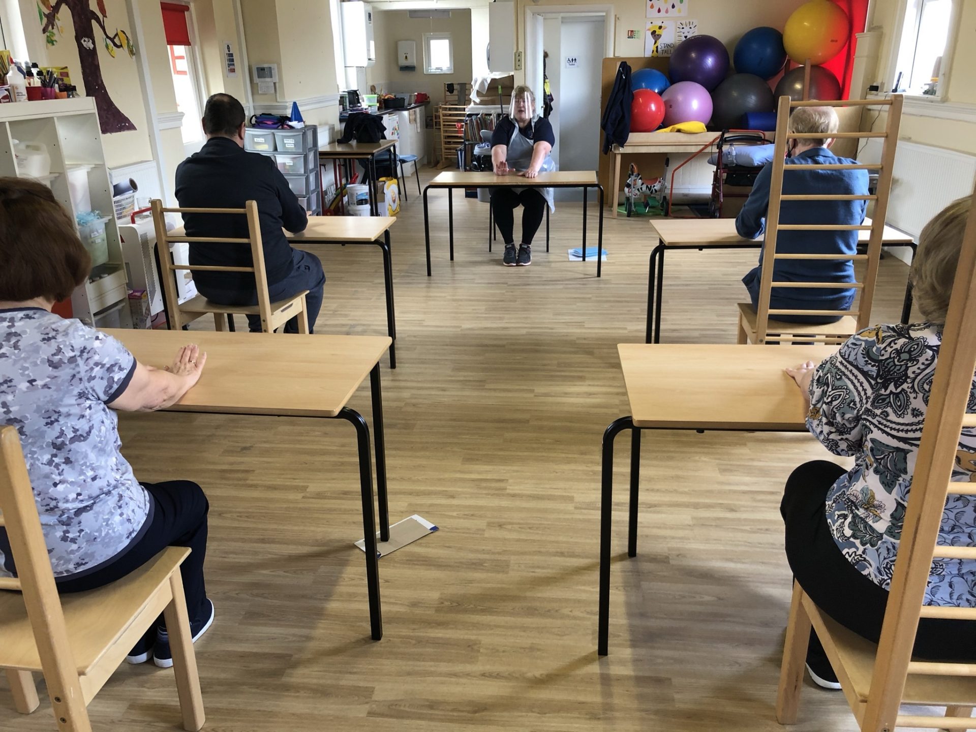 Participants in a Parkinson's Group at Megan Baker House