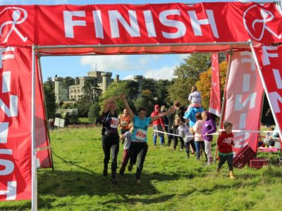 Eastnor Castle Mud Bath Finishing line