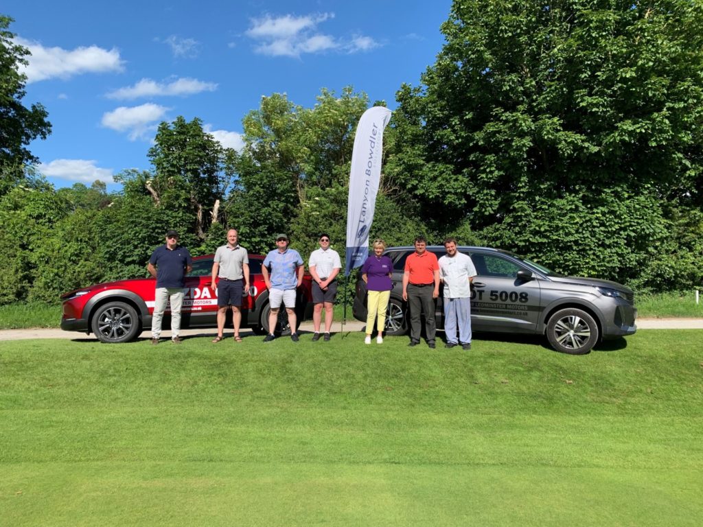 A group of golfers at the MBH Golf Day